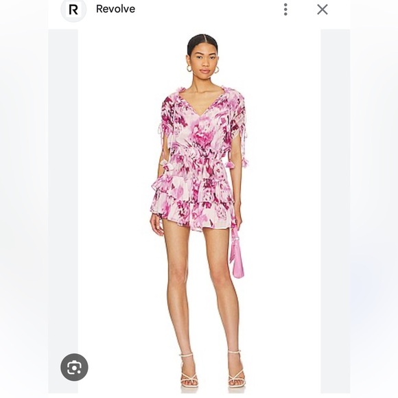 MISA Becca Dress in La Vie En Rose Pink Mini Dress - Picture 2 of 16